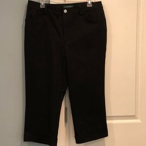 Ralph Lauren Cuffed Capris in Black